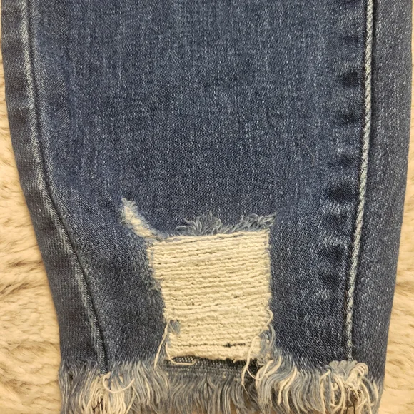 KanCan Distressed Blue Boyfriend Jeans - Picture 2 of 7